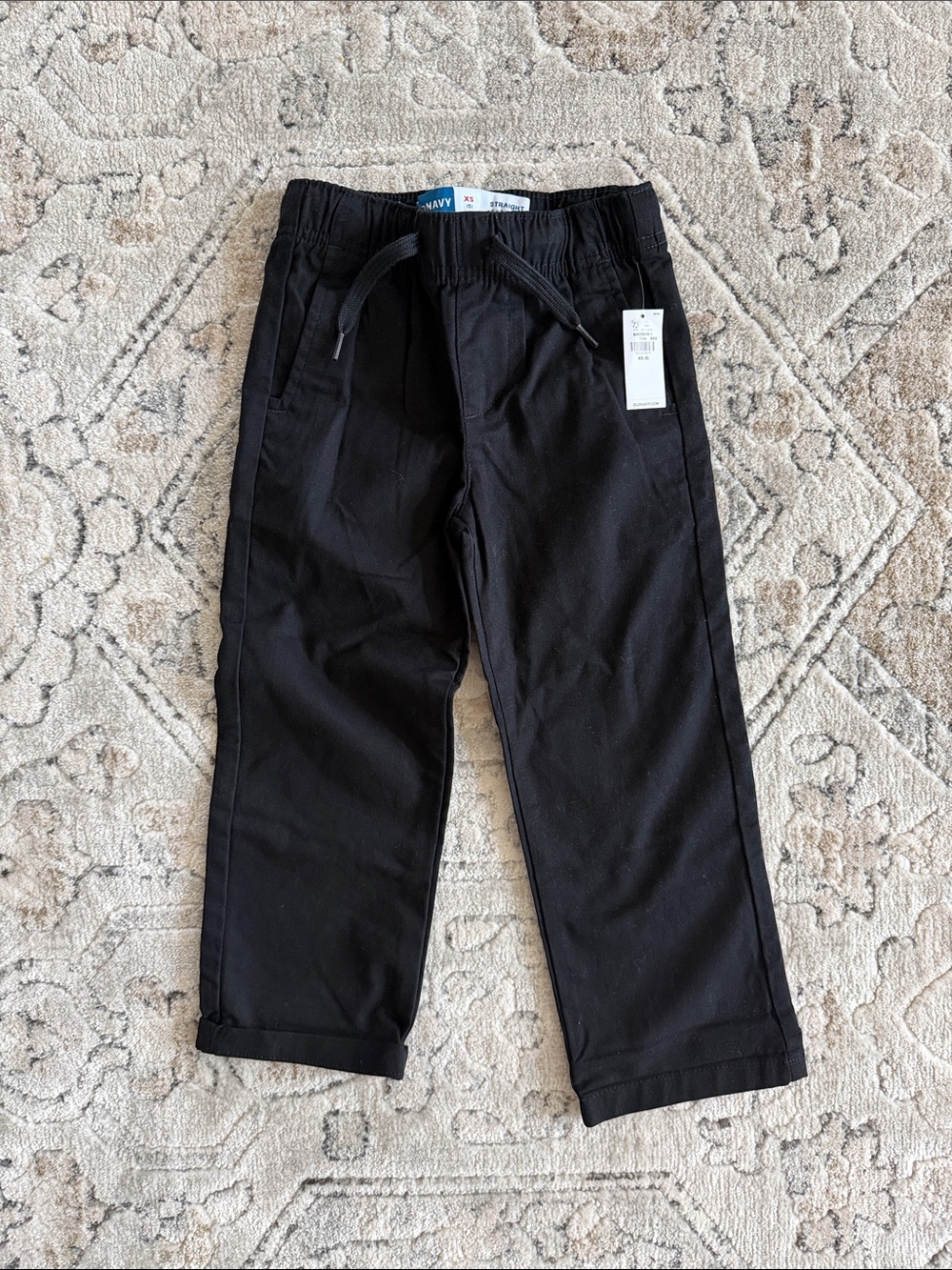 Old Navy Black Pull-On Boys XS Pants NWT